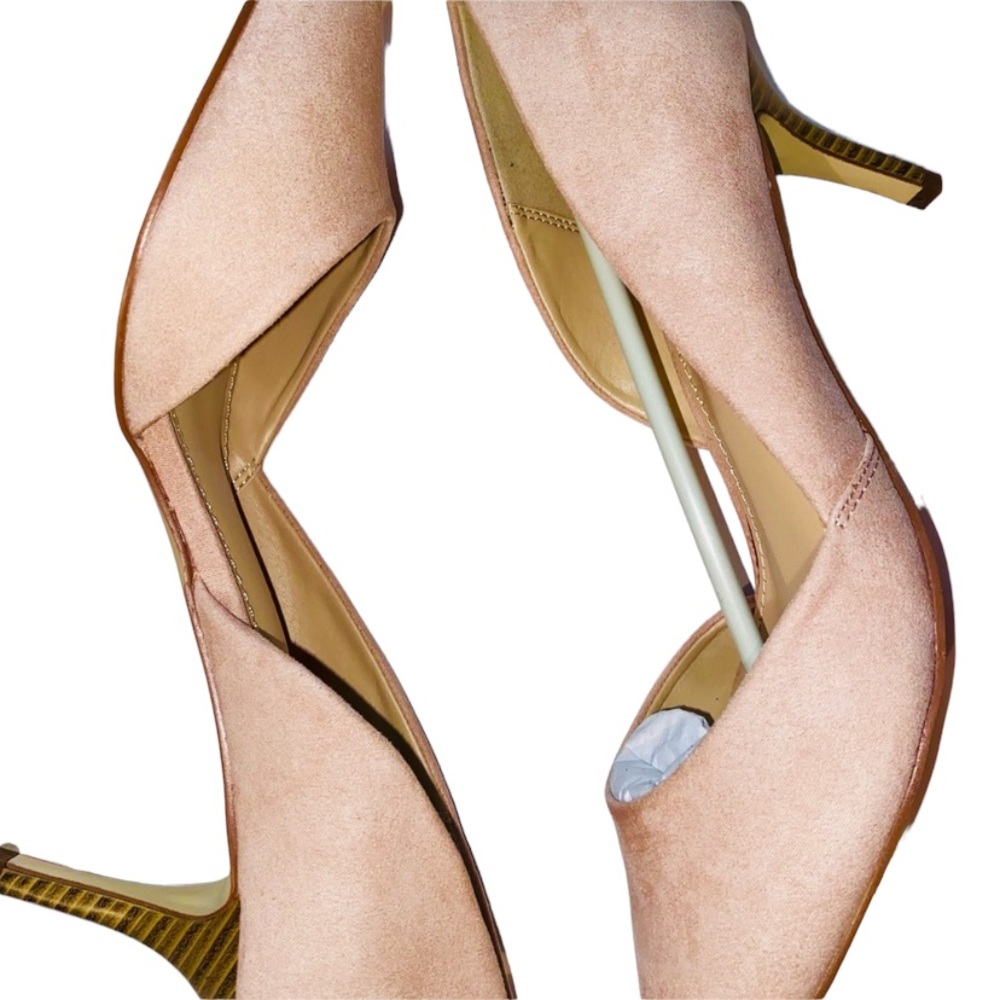 Pink Pastel Heels 💕✨🎀 suede brand new never worn